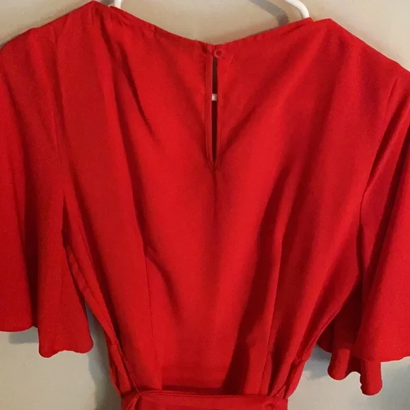 Red Ruffle Dress - Picture 5 of 5